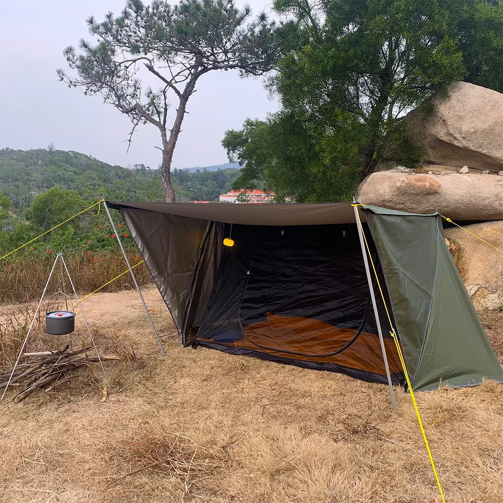 Person Bushcraft Tent Baker Style Outdoor Camping Layer Hiking