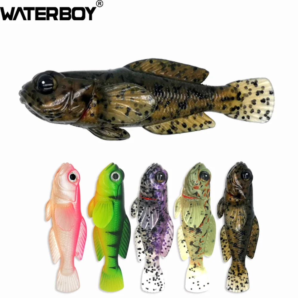 5pcs/Pack 75mm 9.3g Goby Soft Fishing Bait 0.33oz 3inch Swimbait High  Quality Design Softbait Factory Fishing Bait