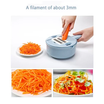 

Kitchen Gadgets Round Potato Grater Multi-Function Vegetable Slicer Chopper Adjustable Kitchen Cutter