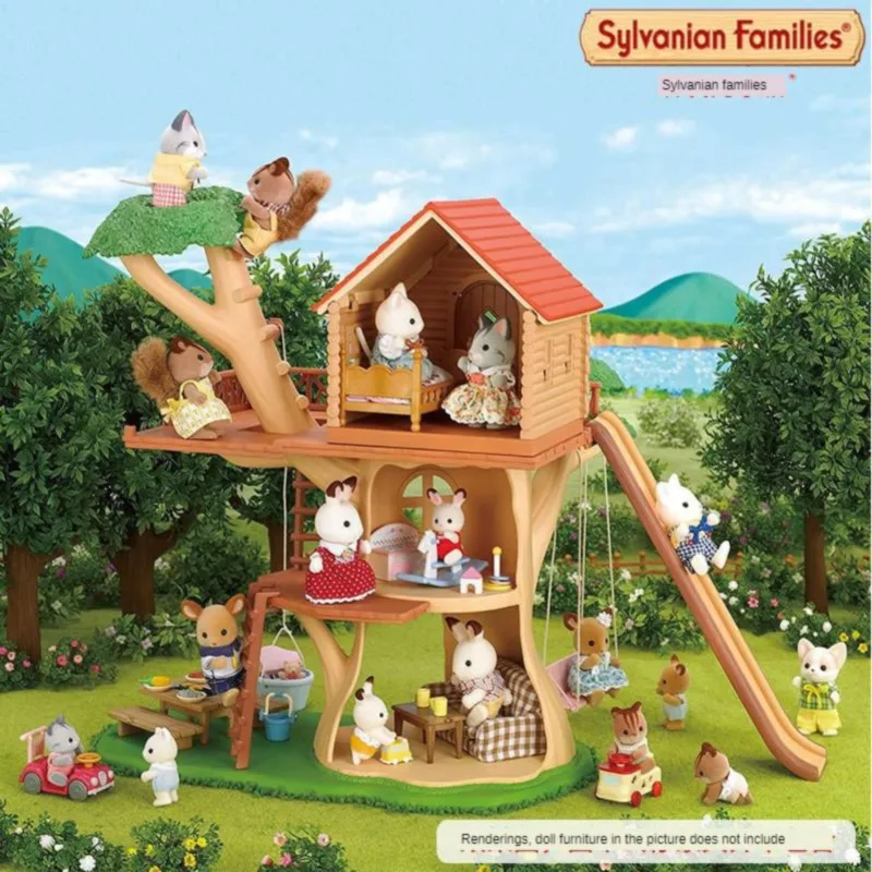 Sylvanian Families Happy Tree Cabin 28828 детские игрушки для девочек