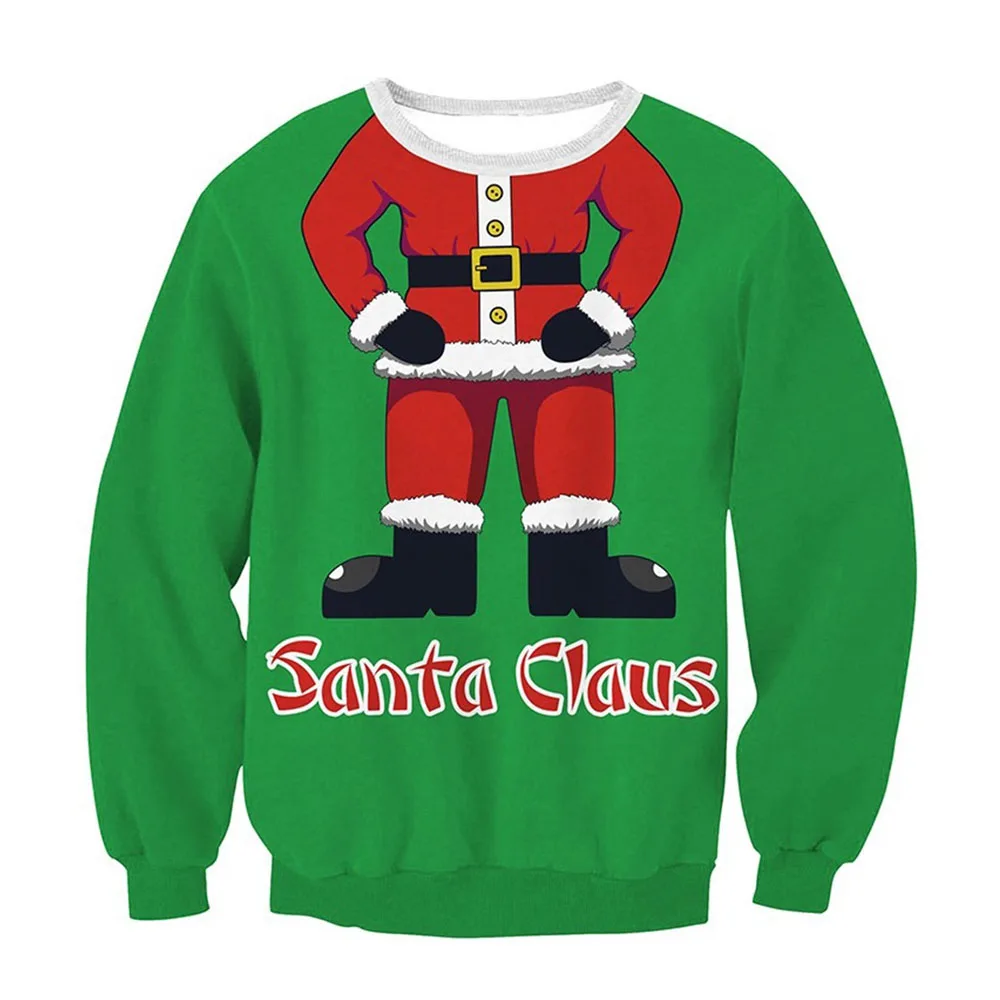 3D Ugly Christmas Sweater Men Women 