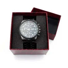 Черный или красный цвет коробки для часов Крокодил прочный подарок чехол Коробка для браслета браслет ювелирные изделия коробка для часов Caja de reloj