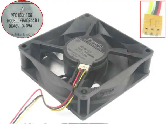 

Серверный охлаждающий вентилятор Panasonic FBA08A48H DC 48 В 0,09a 80x80x25 мм 3-проводной
