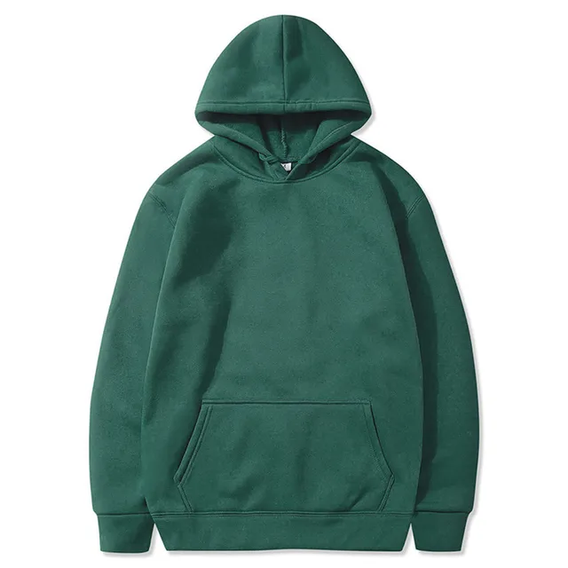 Fashion Brand Men's/Women's Hoodies 2021 Autumn New Male Casual Hoodies Sweatshirts Men's Solid Color Hoodies Sweatshirt Tops dark green