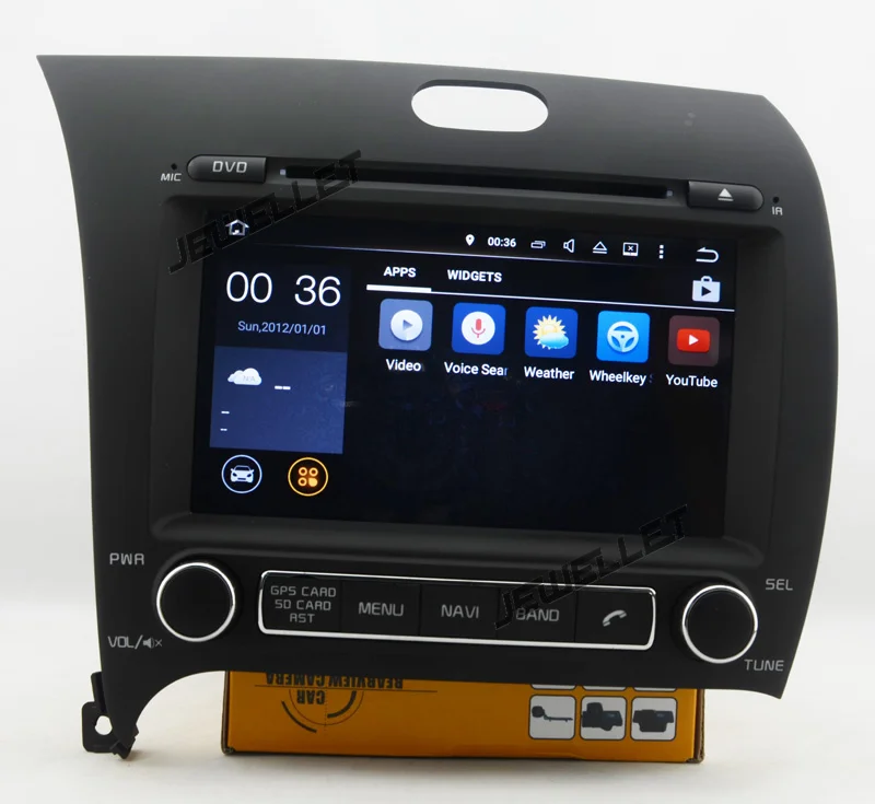 Best Quad core 1024*600 HD screen Android 9.0 Car DVD GPS radio Navigation for Kia Cerato forte 2014-2016 with 4G/Wifi DVR OBD 1080P 4