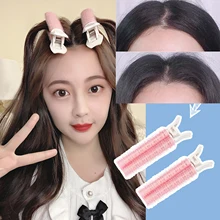 2PCS Hair Curler Clip Self Grip Volume Hair Root Fluffy Clip Hair Styling Clip No Heat Hair Pins Wave Hairstyle Curly Stick