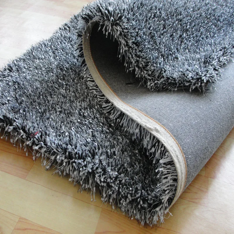 Длинные волосы утолщение стрейч шелк Белый Красный ковер гостиная спальня журнальный столик Подушка Круглый Пол коврик прикроватный ковер