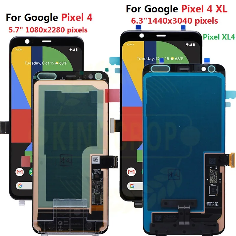 

For Google Pixel 4 LCD with frame Display Touch Screen Digitizer For Google Pixel 4 XL LCD Pixel4 Pixel XL4 Pixel 4 XL LCD