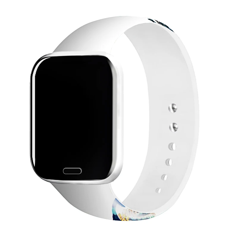 Ремешок для часов iWatch4 с принтом резиновый спортивный браслет 40 мм 44 аксессуары 3 2
