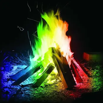 

Colored Powder Multicolor Flame Powder Mystical Rainbow Stove Campfire Safe Fire Colorant Magic Flames Outdoor Events