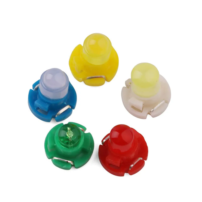 10 шт. T3 T4.2 T4.LED 7SMD лампа Автомобильный датчик Speedo лампочка приборная панель 7000 k-8000 k инструмент свет больше цветов