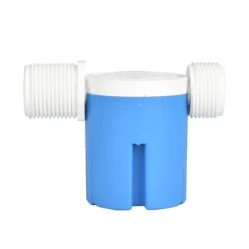 

1 Inch Side Inlet Built-in Inside Automatic Float Valve Plastic Water Level Control Valve for Solar Water Tank Tower Pool (Blue)
