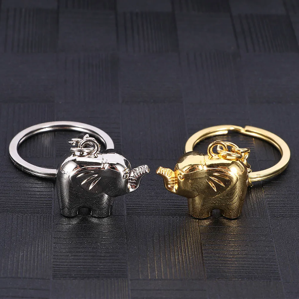 

Cute Elephants Keychain Keepsake Christmas Valentines Gift for Lover Animal Key Ring Key Holder Fashion Bag Jewelry Accessories