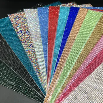 

DIY 24*40cm Rhinestone Cover Sticker Crystals Ornament Car Decor Styling Accessories Edge Art Diamond Self Adhesive Stickers