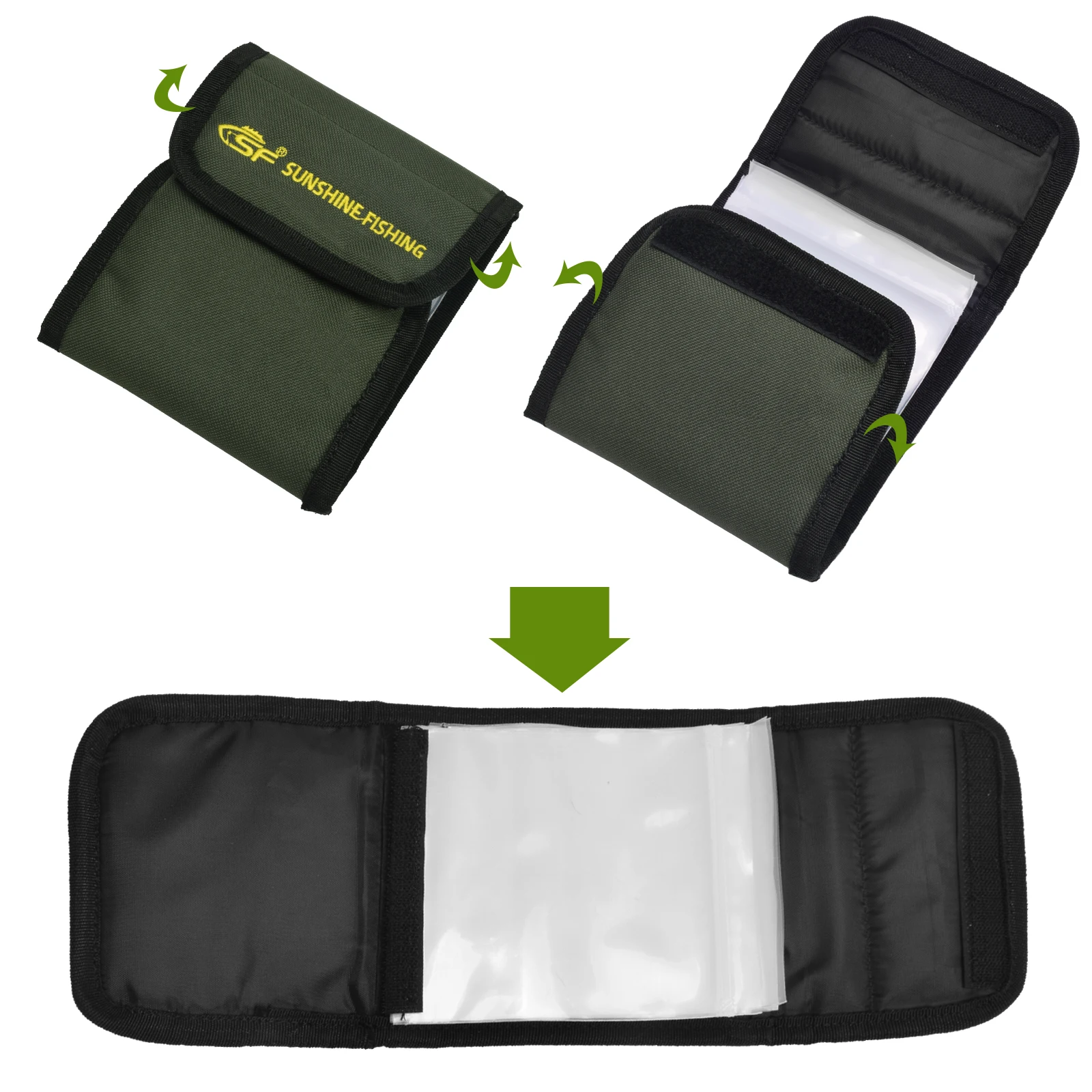 SF Fly Fishing Leader Wallet Tippet Tapered Leader Polyleader 12Pcs Detachable Clear Re-sealable Pockets Case Storage Accessorie SF Fly Fishing Leader Wallet Tippet Tapered Leader Polyleader 12Pcs Detachable Clear Re-sealable Pockets Case Storage Accessorie