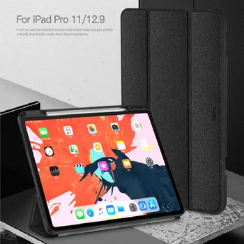 

TOTU PU Leather Smart Cover Case Stand for iPad Pro 11'' 12.9' Inch 2020 Magnetic Closure with Pencil Holder for iPad Pro Case