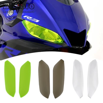 

For Yamaha YZF-R3 YZF R3 2019-2020 Motorcycle Front Headlight Screen Protective Cover Changeable Lighting Color