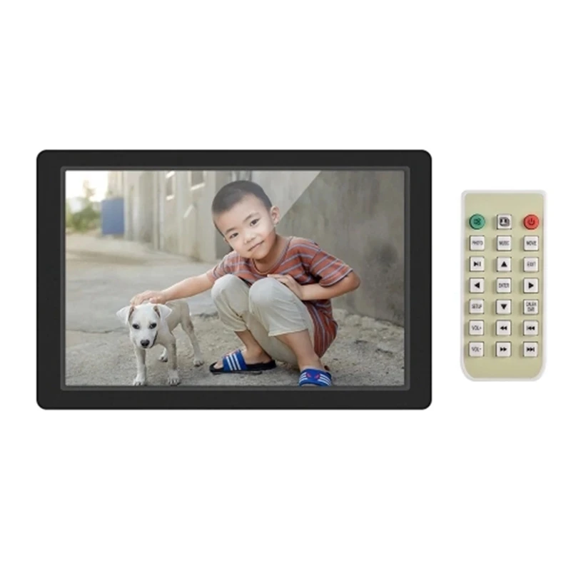 

12.1 Inch Digital Photo Frame LED Screen Electronic Picture Album High Resolution 1280x800(16:9) Clock Calendar 1080P HD Video P