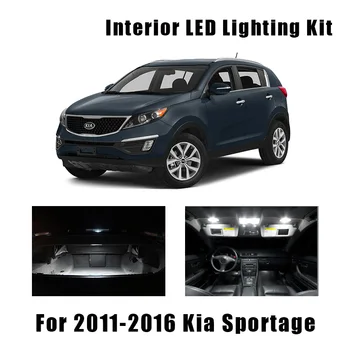 

9 Bulbs White Canbus LED Car Ceiling Light Interior Kit Fit For Kia Sportage 2011-2014 2015 2016 Map Dome Trunk License Lamp