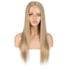 Sleek Human Hair Wigs Blonde Lace Front Wig For Women Straight Bob Wig Brazilian Gold Lace Front Human Hair Wigs Cosplay Wigs ► Photo 2/6