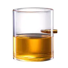 360 мл Прозрачный тумблер для виски боросиликатный стеклянный бокал для вина Гладкая круглая чашка рот декоративная стеклянная чашка