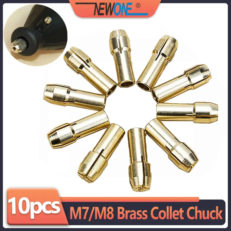 Brass Collet Chuck 10PC 0.5/0.8/1.0/1.2/1.5/1.8/2.0/2.4/3.0/3.2mm Mini Drill Rotary Tool Accessories | Инструменты