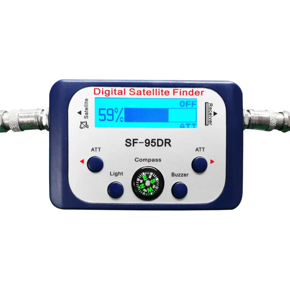 

Digital Satellite Finder SF-95DR Meter Satlink Receptor TV Signal Receiver Sat Decoder Satfinder Compass LCD FTA Dish