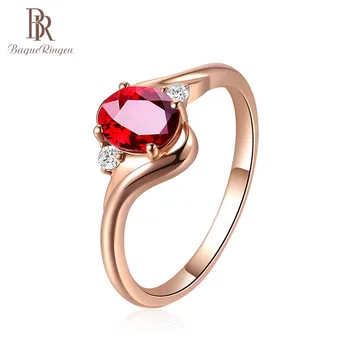 

Bague Ringen 925 Sterling Silver Created Ruby Opening Adjustable Rings for Women Wedding Party Red Gemstone Ring Jewellery Gift