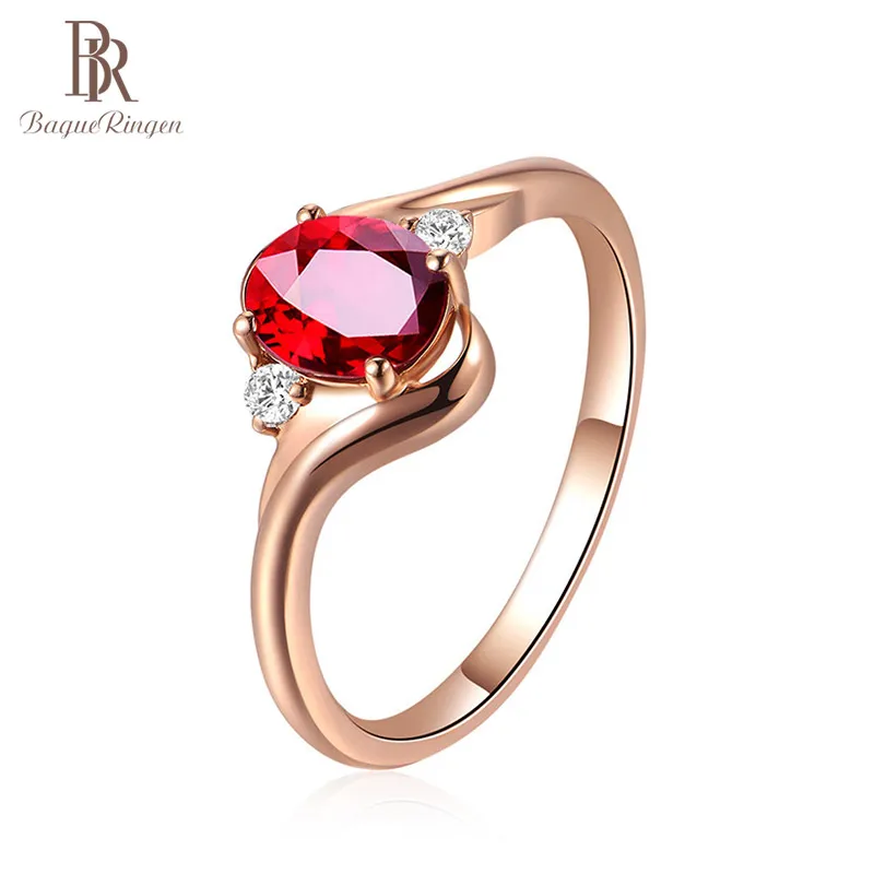 Bague Ringen 925 Sterling Silver Created Ruby Opening Adjustable Rings for Women Wedding Party Red Gemstone Ring Jewellery Gift Bague Ringen 925 Sterling Silver Created Ruby Opening Adjustable Rings for Women Wedding Party Red Gemstone Ring Jewellery Gift