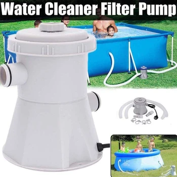 

Electric Pool Filter Pump Set For Swimming Pool Circulation Summer Outdoor Paddling Pool Water Cleaning Tool EU US UK Plug 220V