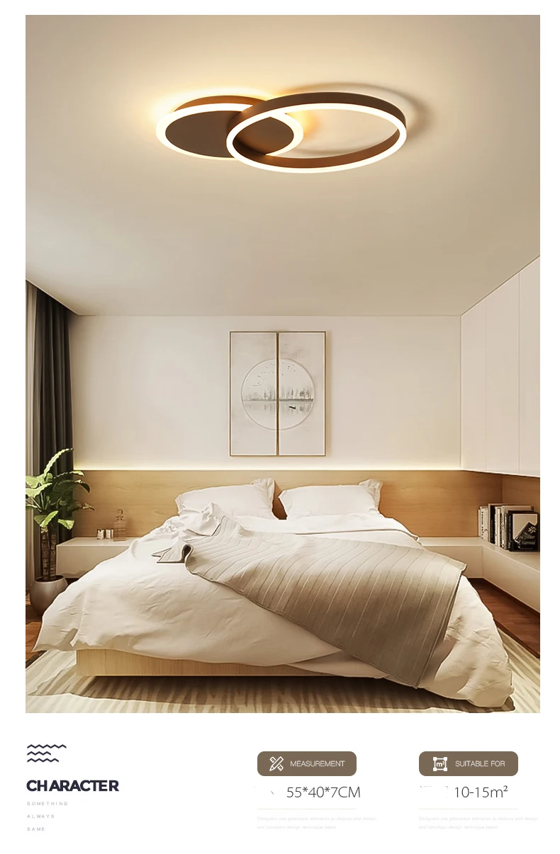 Круглый светодиодный потолочный светильник с пультом дистанционного управления, современная спальня/кабинет/столовая, потолочный светильник, Techo Lampara Luminaria