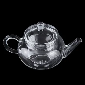 

Transparent Teapot Heat Resistant Glass Teapot With Chinese Infuser Coffee Flower Tea Leaf Herbal Pot 250ml Durable Kettle Gift