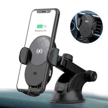 

Wireless Charger Car Mount for Air Vent Mount Car Phone Holder Intelligent Auto-sensing Infrared Fast Wireless Charging Charger
