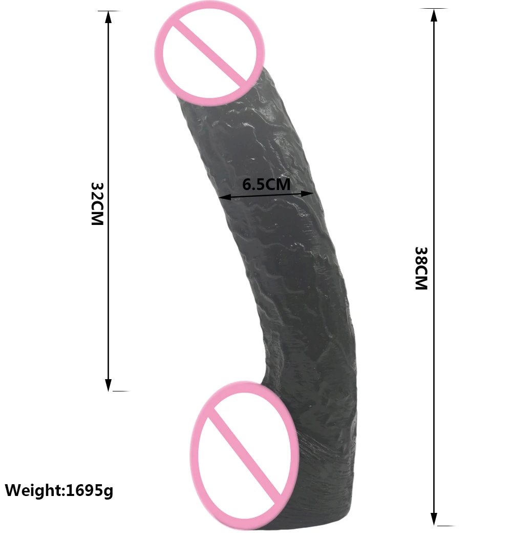 Очень большие фаллоимитаторы 38 см толстый гигантский длинный фаллоимитатор