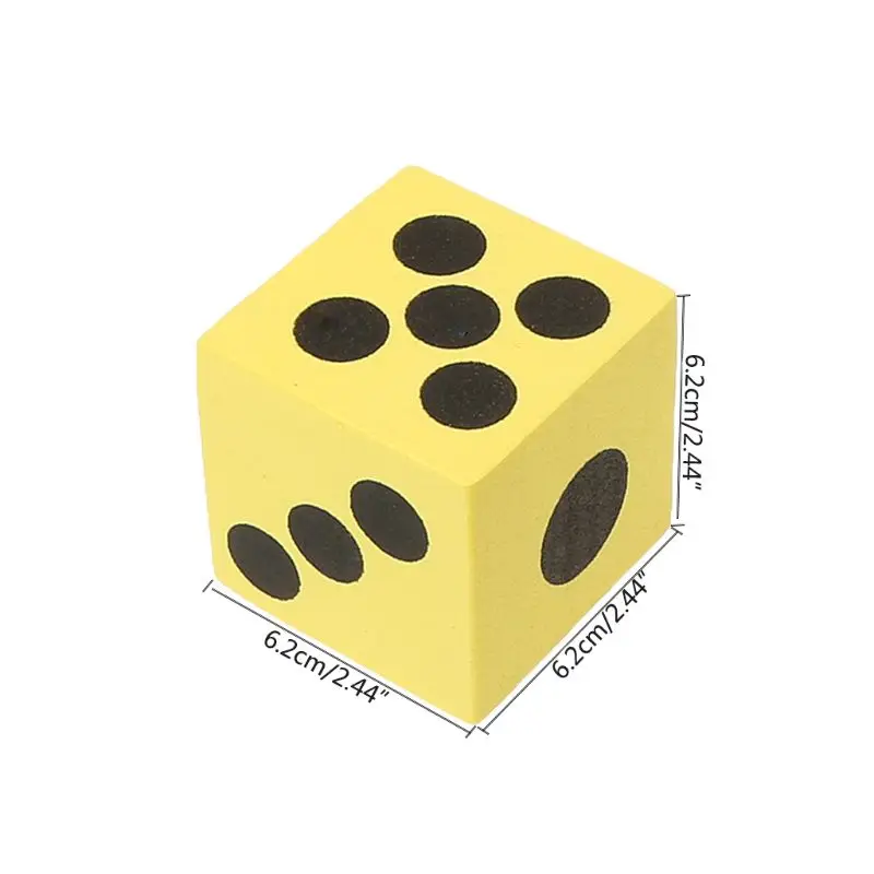 6 шт. математические игрушки гигантские игральные кости из пены EVA детские