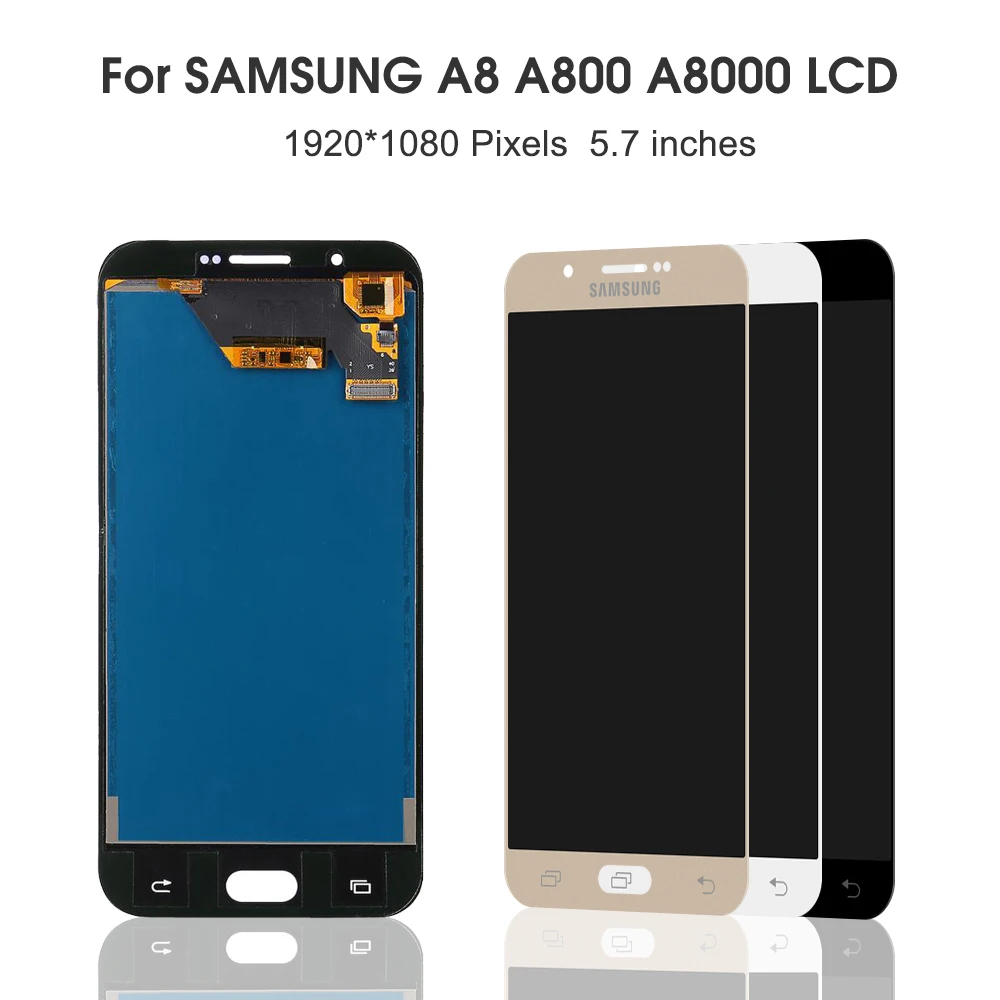 For Samsung Galaxy A8 2015 A800 lcd display A8000 SM A800F LCD Display Touch Screen Adjustable 3