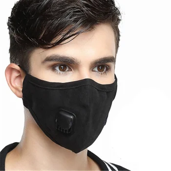 

Reusable Face Mask PM 2.5 Masks For Mouth Washable Protective Mask With Respirator Carbon Filter For Men Women Outdoor Personal