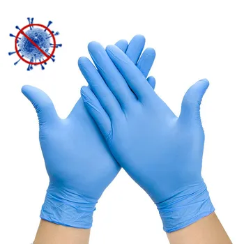 

Protection Unisex Work Glove Nitrile Gloves allergenic FFP3 20PCs disposable anti-dust Safety Outdoor Work Gloves blue Wholesale