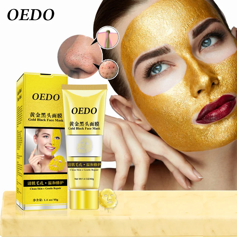 OEDO Золотая маска для удаления черных точек с алоэ увлажняет усадочную пору