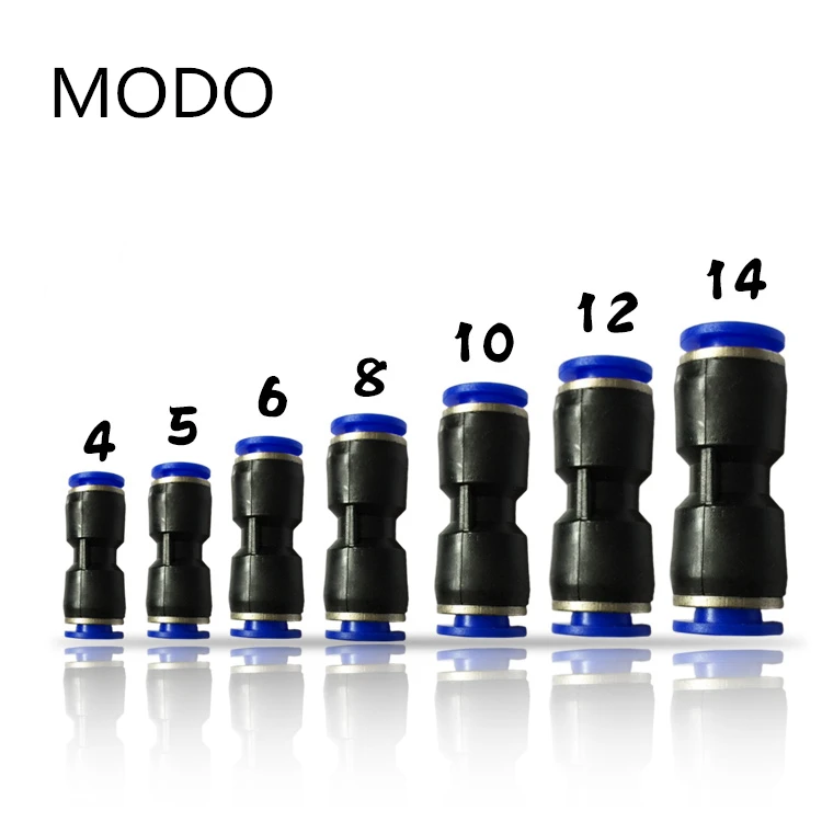 

Air Pneumatic OD Hose Tube One Touch Push Into Straight Gas Fittings Plastic Quick Connectors Fitting10mm 8mm 6mm 12mm 4mm 16mm