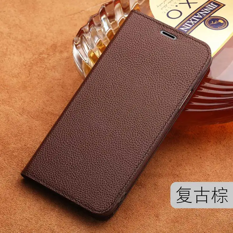 Retro Brown Присоска флип чехол для телефона для iPhone X XS XSmax XR 6 7 8 8plus 360 все включено анти-осень защитный чехол унисекс - Цвет: Retro Brown