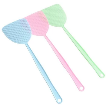 

Fly Swatter, Strong Flexible Manual Swat Set Pest Control, Assorted Colors (3 Pack) (3 Colors)