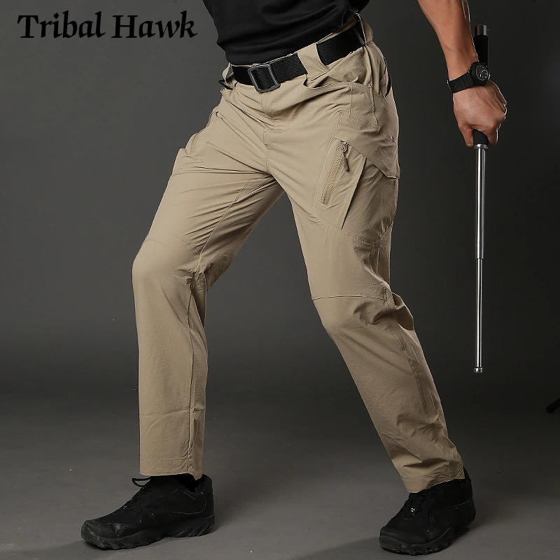 Мужские тактические брюки военные летние водонепроницаемые брюки карго быстросохнущая легкая одежда армейские боевые штаны для пейнтбола