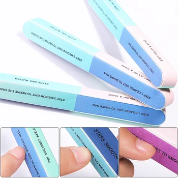 

1 Pc Professional Seven-sided Multifunction Polishing Nail File Buffer Sanding Block Nail Art Tools