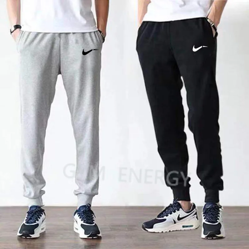 

2019 winter New Fashion Thin section Pants Men Casual Trouser Jogger Bodybuilding Fitness Sweat Sweatpants