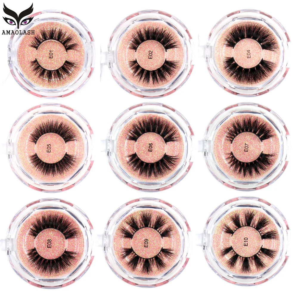AMAOLASH Lashes Накладные ресницы 100% безжалостные пушистые натуральные легкие