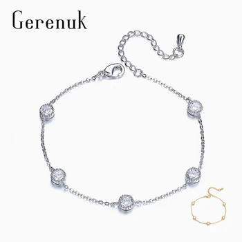 

Gerenuk CZ Fashion Link Chain Bracelets For Women Crystal Adjustable Bracelet Zirconia Party Jewelry Accessories Mujer GUB0084