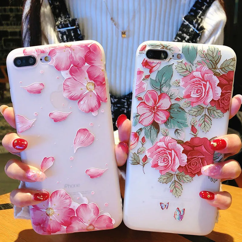 

For Vivo Y91 Y91i Y95 V15 Pro V11 V11i Y85 V9 Y51 Case Flowers Printed Soft TPU Matte Phone Cover