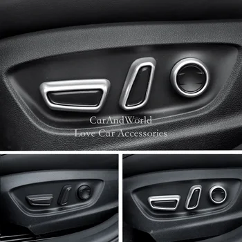 

For Toyota Avalon XX50 2019 2020 Interior Seat Adjust Switch Button Cover Panel Protector Trims Chrome Car-Styling Accessories