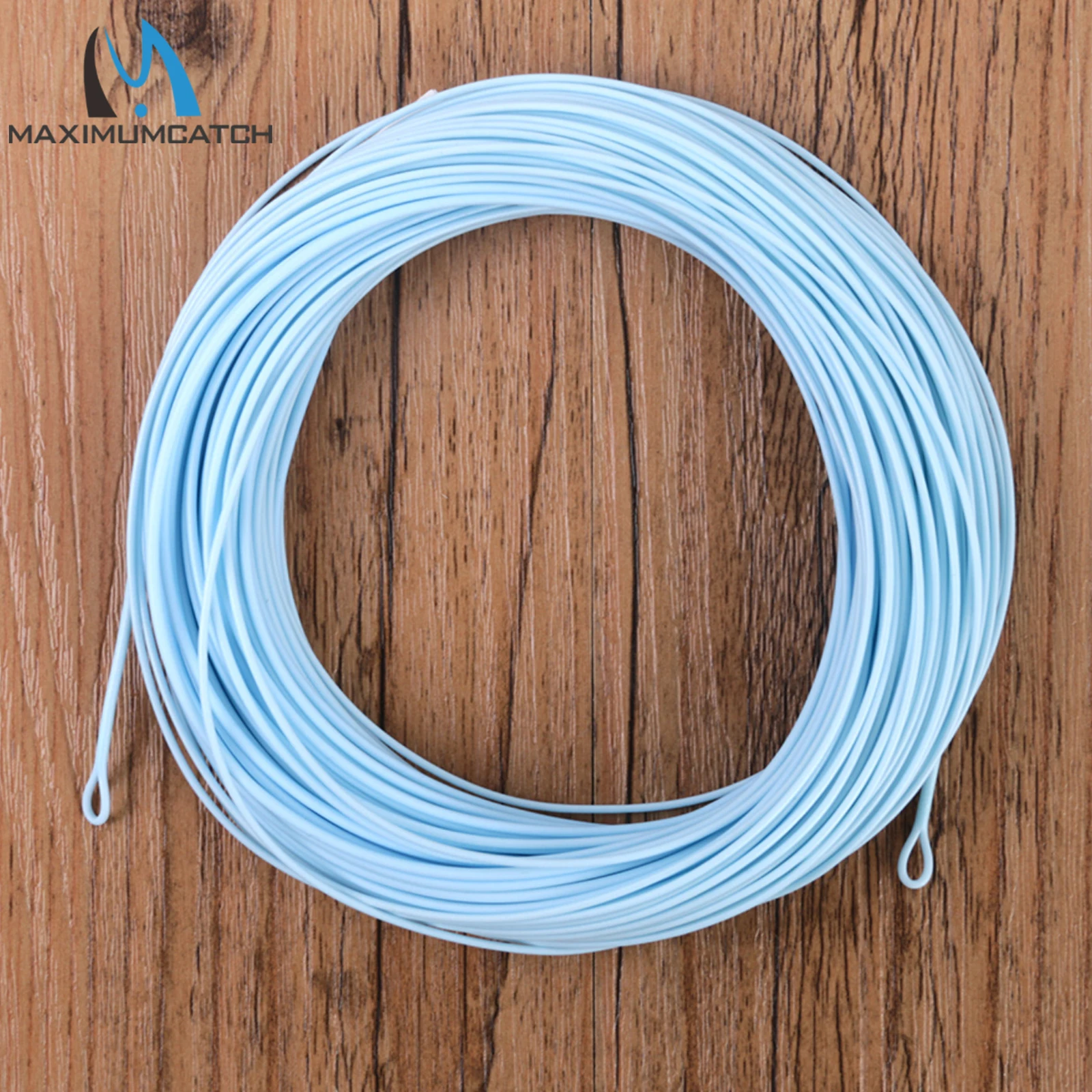 Maximumcatch Saltwater Weight Forward Fly Fishing Line 90FT 8-10wt 2 welded Loops Floating Fly Line Sandy Blue Color fishing line